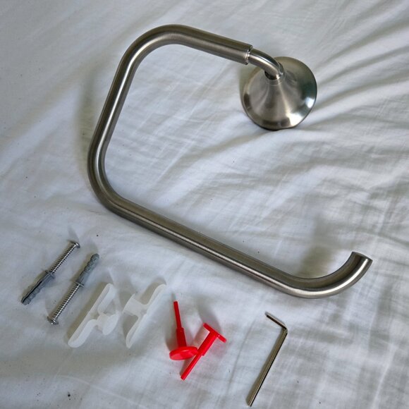 BN Beautiful Kohler Towel Ring - Brushed Nickel - Tone collection - Picture 3 of 5